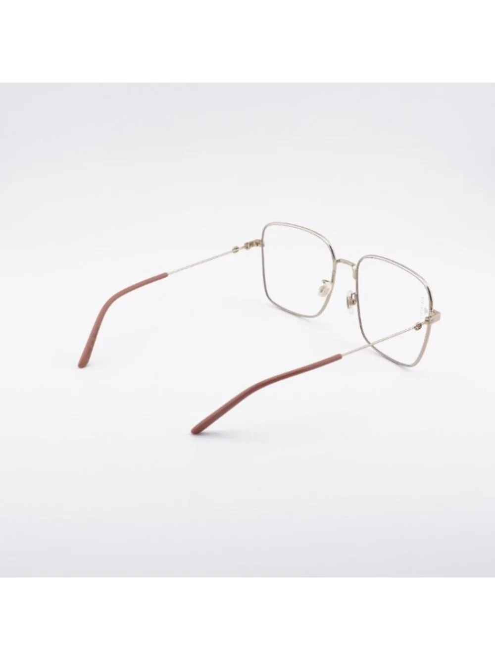 Gucci GG0445O 001 Eyeglasses Gold 56mm Square Frame